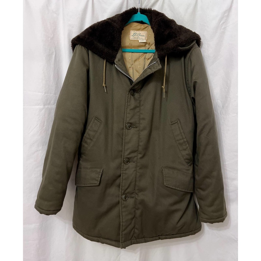 L.L. Bean Freeport Winter Coat, Dark Green, Large